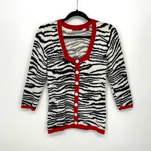 RED Zebra Sweater